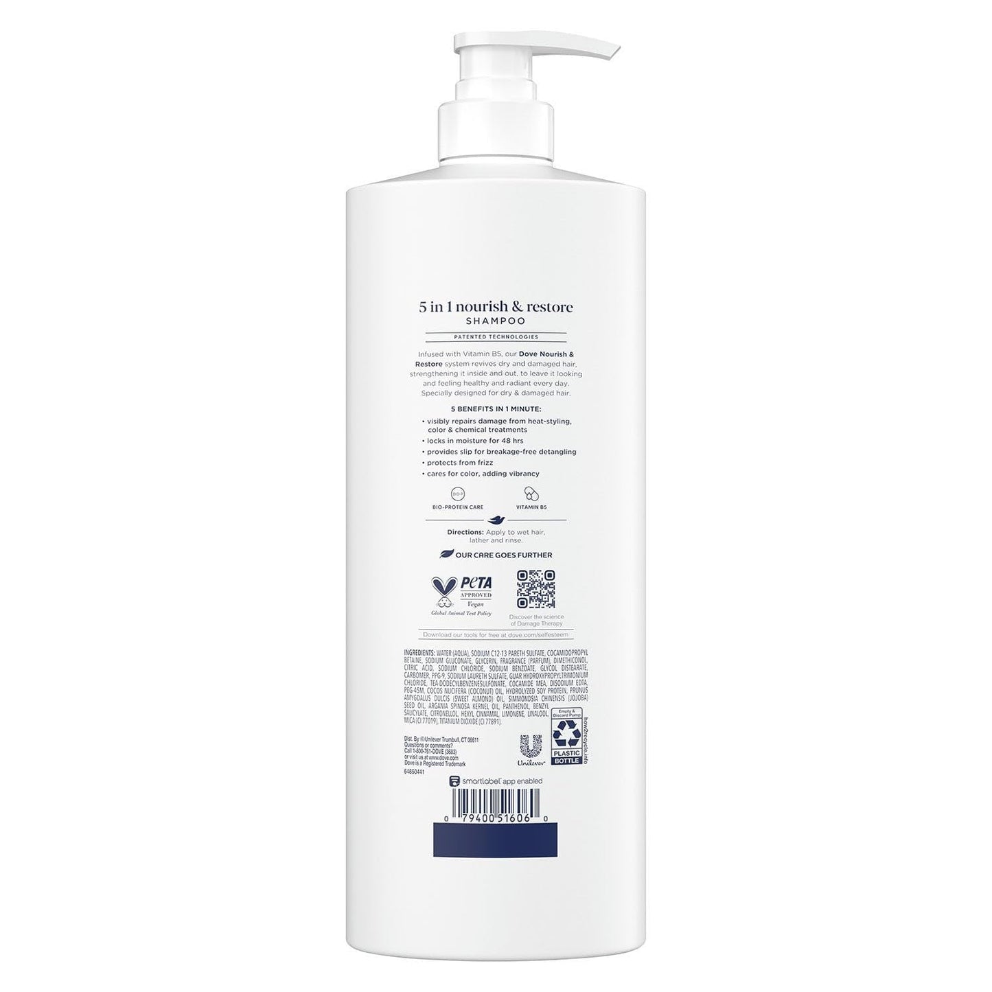 Dove Nourish & Restore 5-in-1 Shampoo (33.8 Fluid Ounce)