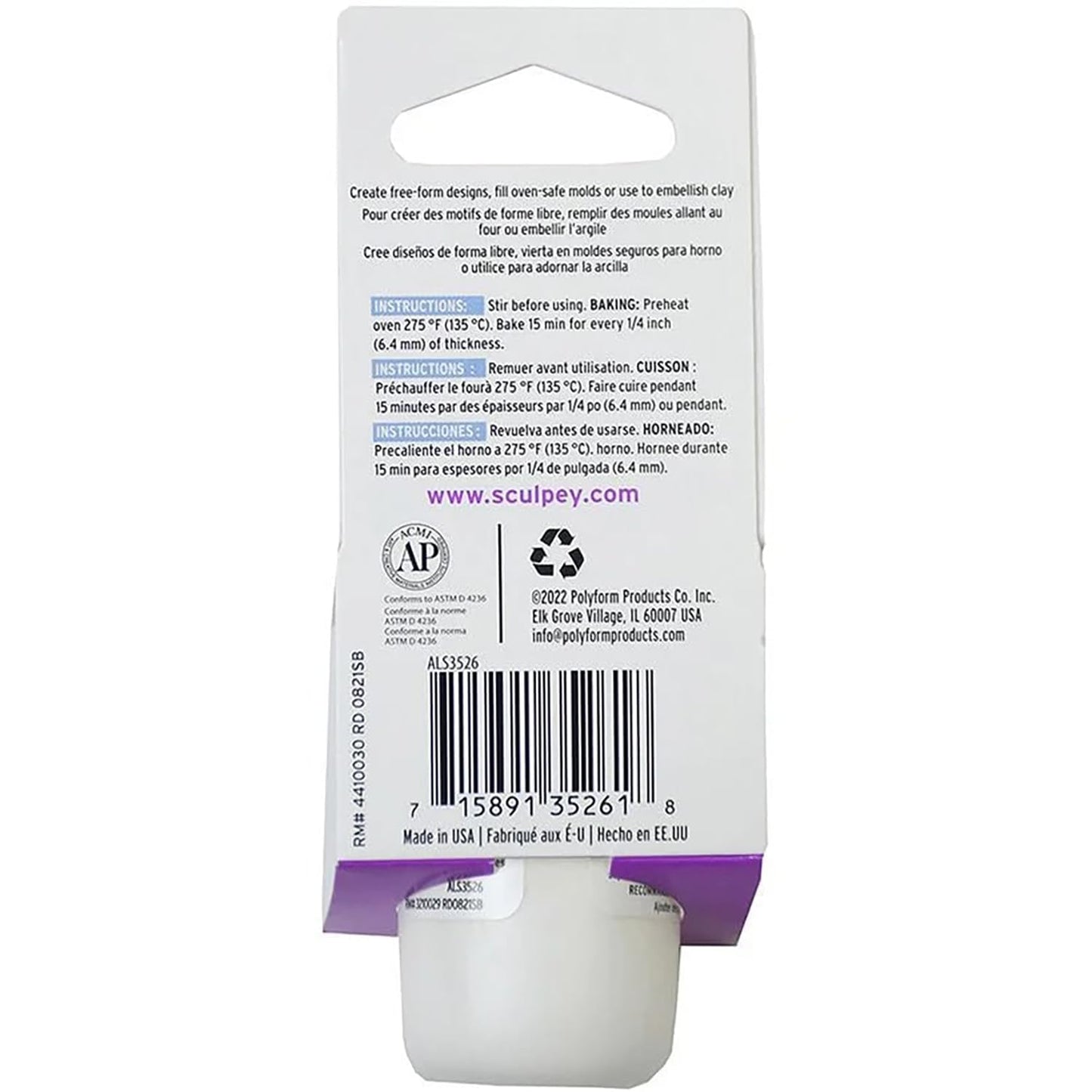 Polyform Sculpey Bake & Bond 2oz, Multicolor (PFM13037)