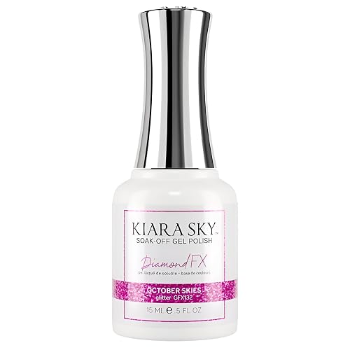 KIARA SKY Soak Off Gel Nail Polish DIAMOND FX 0.5 fl oz, OCTOBER SKIES (GFX132) Beauty & Personal Care KIARA SKY