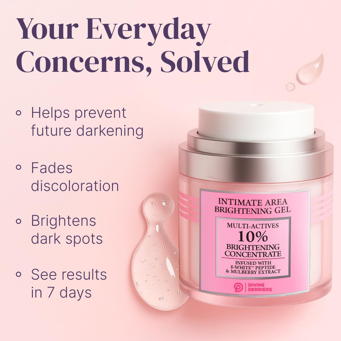 Divine Derriere Intimate Dark Spot Remover for Body, Face, Bikini and Sensitive Areas - Dark Spot Corrector Cream for Intimate Areas Contains Mulberry Beauty and Personal Care Divine Derriere