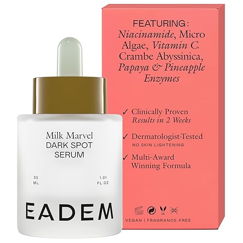 EADEM Milk Marvel Dark Spot Serum, Vitamin C Face Serum Infused with Niacinamide, Dark Spot Remover for Face and Body, Natural Dark Spot Corrector