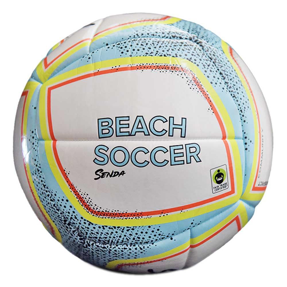 Senda Playa Beach Soccer Ball, Fair Trade Certified, White/Blue, Size 5 (Ages 13 & Up)