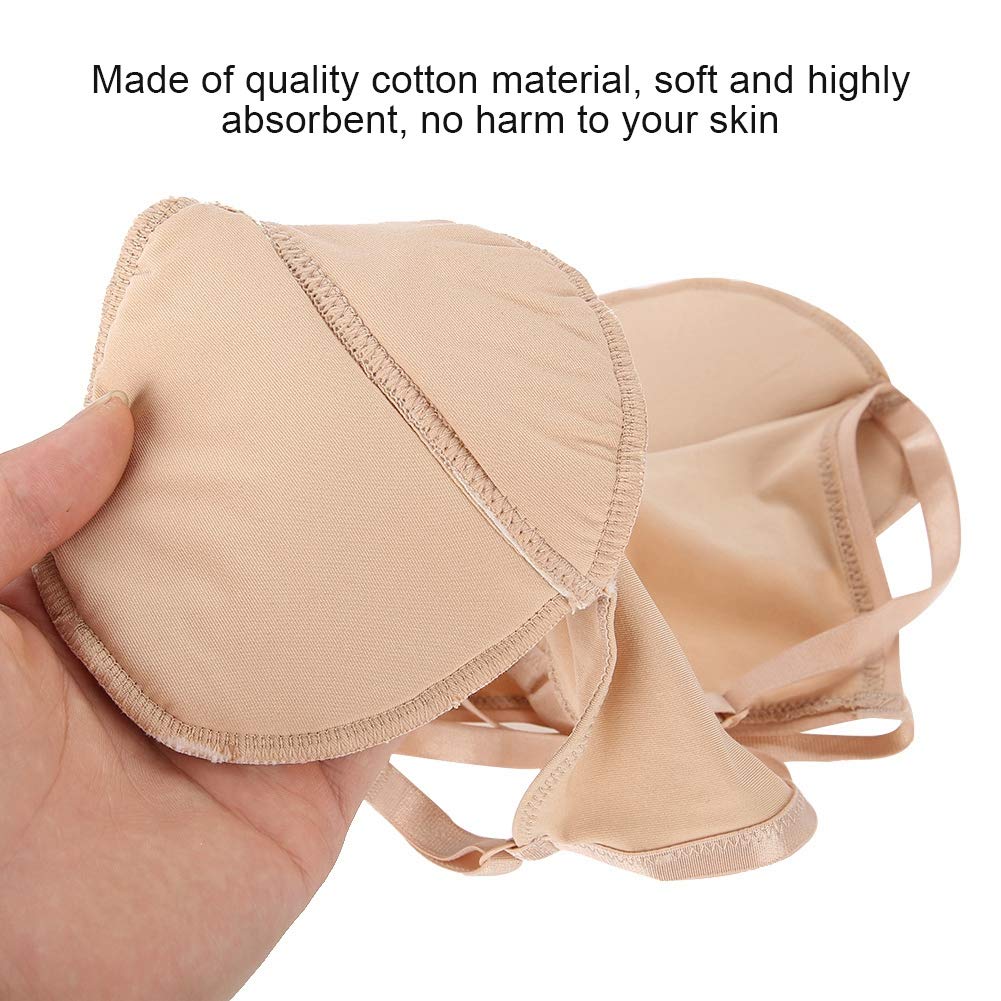 Dioche Underarm Sweat Pads, Reusable Cotton Armpit Bra Underarm Sweat Absorbent Pads Skin Tone, Anti-Sweat and Anti-Odor Beauty and Personal Care Dioche