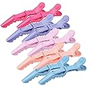 OBSCYON Plastic Non Slip Hair Clips for Women, Professional Alligator Hair Clips, Hair Styling Clips Sectioning Clips of Hair Salon (10PCS Macaroon)