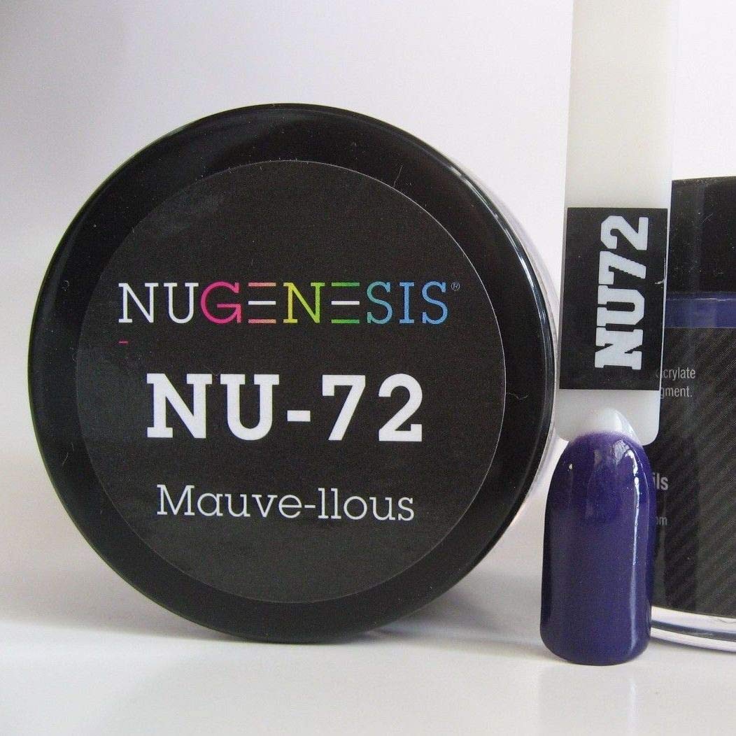 NuGenesis Nail Dipping Powder Color 1.5oz/43g jar - (NU72 MAUVE-LLOUS) Beauty & Personal Care Nugenesis