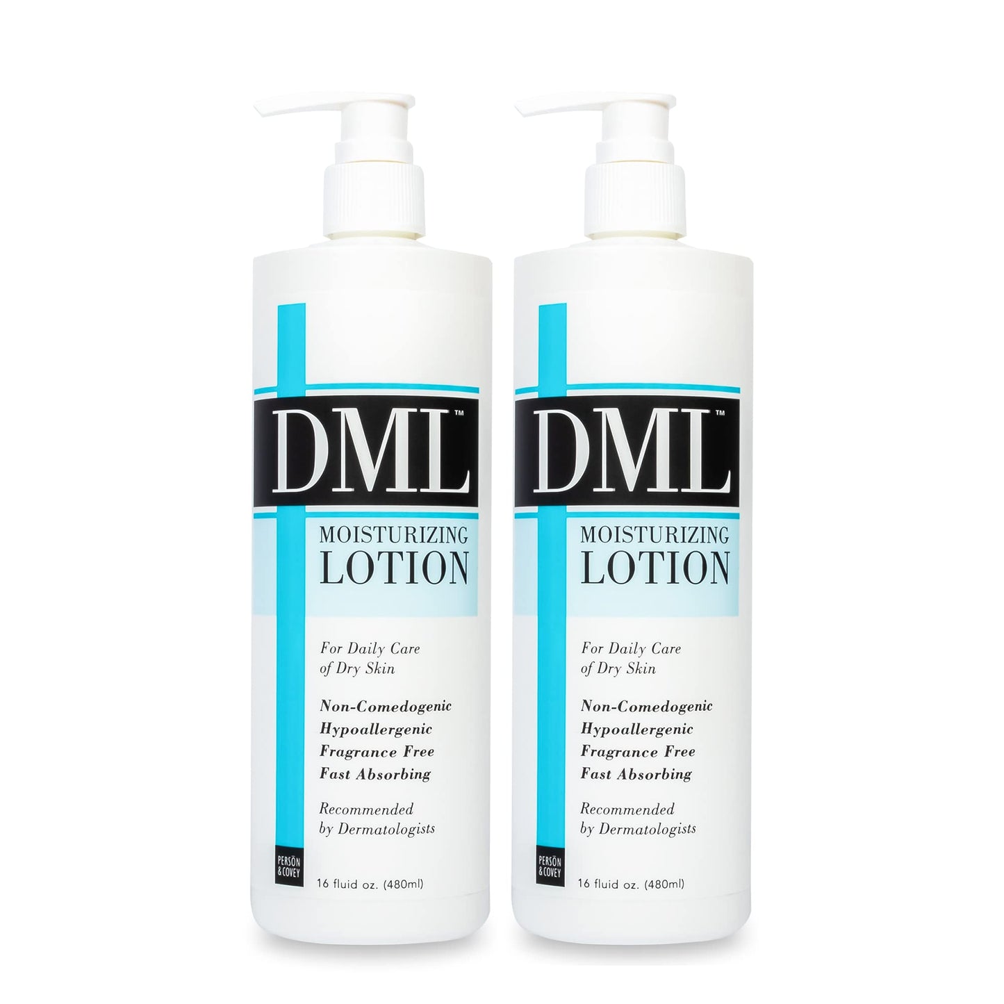 DML Moisturizing Lotion- Hydrating Hand and Body Moisturizer / Hypoallergenic Body Lotion for Dry and Cracked Skin / Gentle, Unscented Moisturizing