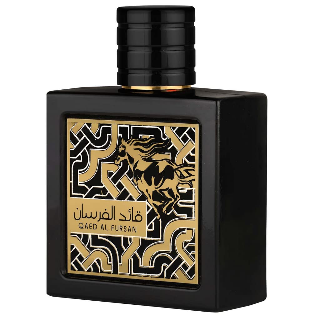 Lattafa Qaed Al Fursan - Oriental, Fruity, Fresh, Amber Wood - Eau de Parfum Long-Lasting Fragrance for Unisex, 3.40 Ounce / 100 ml Beauty and Personal Care Lattafa