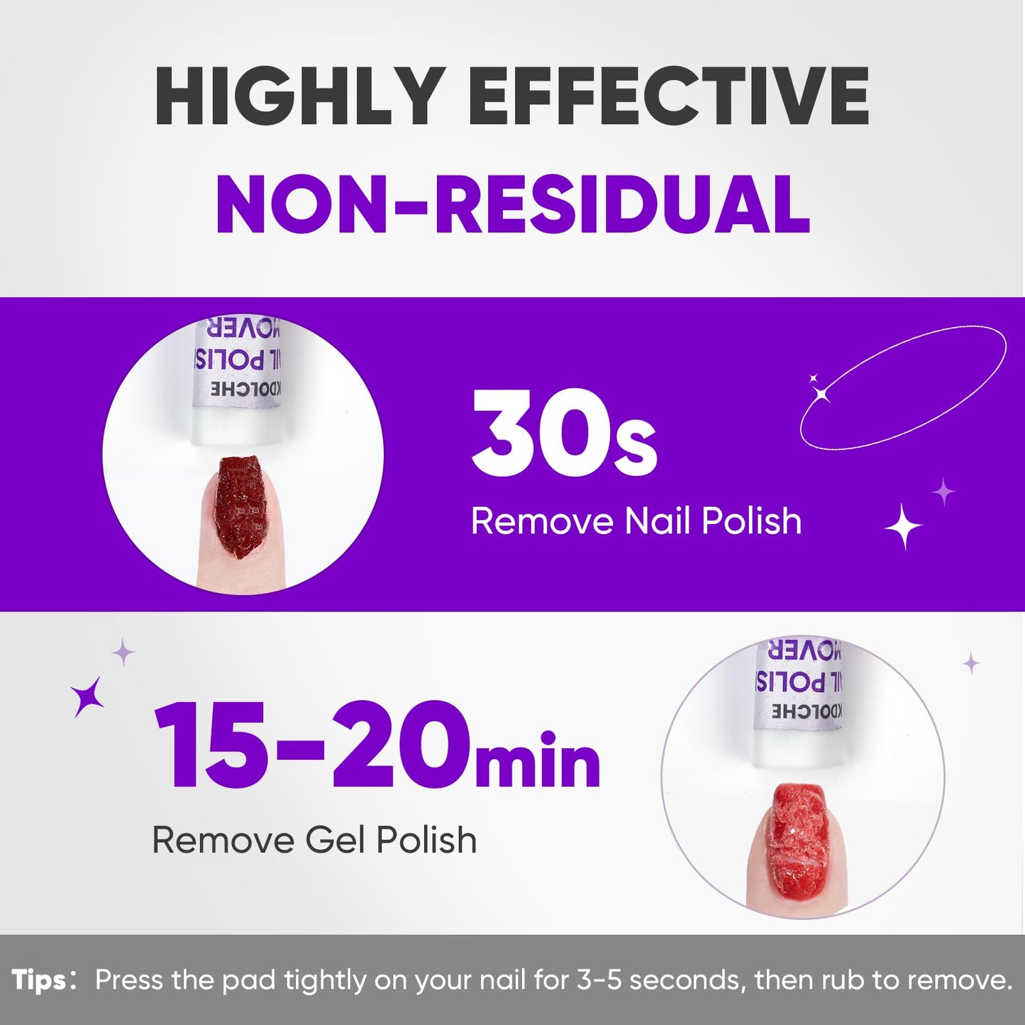 OAKDOLCHE 250 Pack Bulk Acetone Nail Polish Remover Pads, Individually Wrapped & Travel-Friendly, Quick & Effective for Gel & Fingernail Polish, Home Beauty and Personal Care OAKDOLCHE