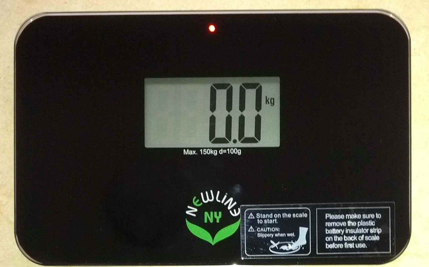 NewlineNY Step-on Super Mini Smallest Travel Bathroom Scale with Protection Sleeve: SBB0638SM-BK+S001MG