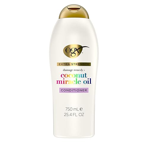 OGX Extra Strength Damage Remedy + Coconut Miracle Oil Conditioner for Dry, Frizzy or Coarse Hair, Hydrating & Flyaway Taming Conditioner