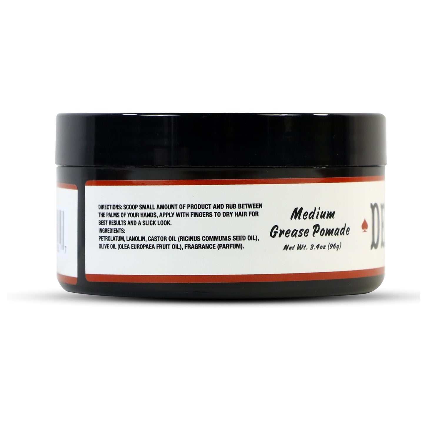 Lucky 13 Devil's Deluxe Grease Pomade 3.4oz | Oil Based | Medium Hold and Shine