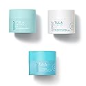 TULA Skin Care 24-7 Moisture Minis - Hydrating Day & Night Cream Moisturizer Travel Trio, Includes 0.5 oz Original, Moisture Intense & Weightless 24-7