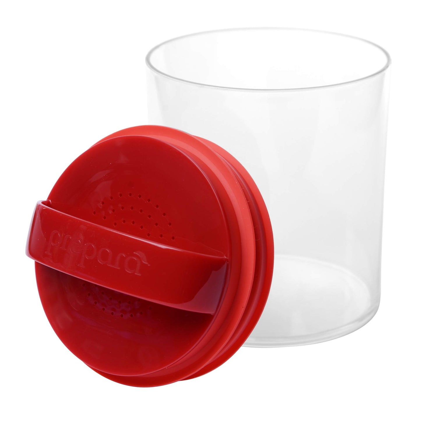 Prepara Evak Super Savor Plastic Food Storage, 14 Ounce, Red