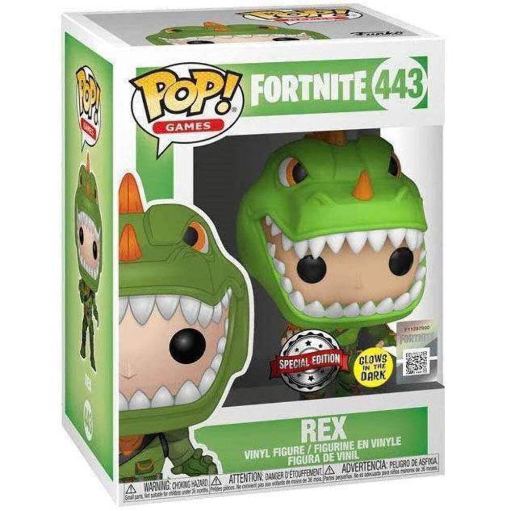 Funko Pop! Games: Fortnite Rex Glows in the Dark Exclusive #443