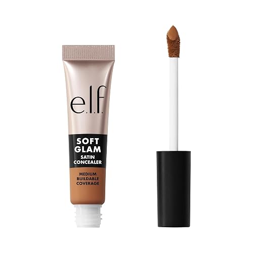 e.l.f. Soft Glam Satin Concealer, Medium Coverage For Blemishes & Under-Eye, Crease-Resistant, Long Lasting, Vegan & Cruelty-Free, 42 Tan Neutral