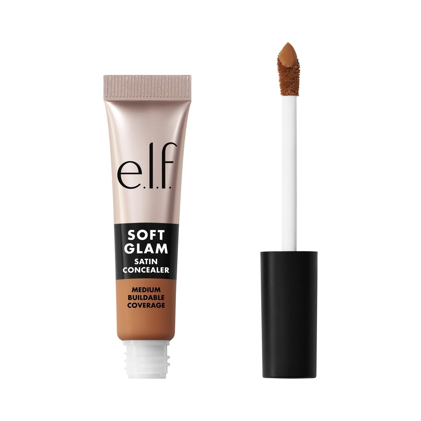 e.l.f. Soft Glam Satin Concealer, Medium Coverage For Blemishes & Under-Eye, Crease-Resistant, Long Lasting, Vegan & Cruelty-Free, 42 Tan Neutral