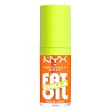 NYX PROFESSIONAL MAKEUP Fat Oil Chillz, Moisturizing, Shiny and Vegan Tinted Lip Gloss - Citrus Chiller (Sheer Orange)