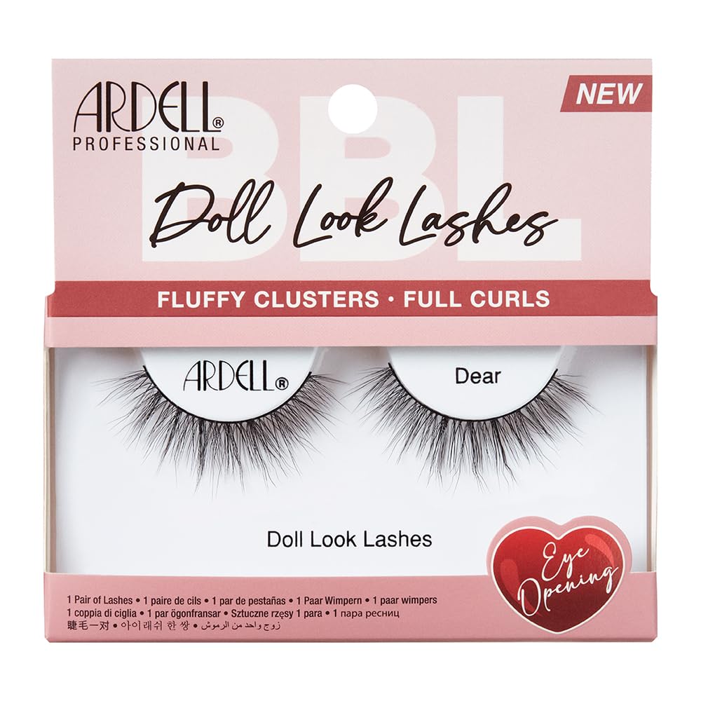 Ardell Doll Lashes Dear - Natural Look False Eyelashes for Dramatic Eye Look, 1 Pack