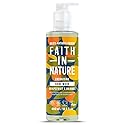 Faith In Nature Natural Grapefruit and Orange Hand Wash, Invigorating, Vegan and Cruelty Free, No SLS or Parabens, 400 ml