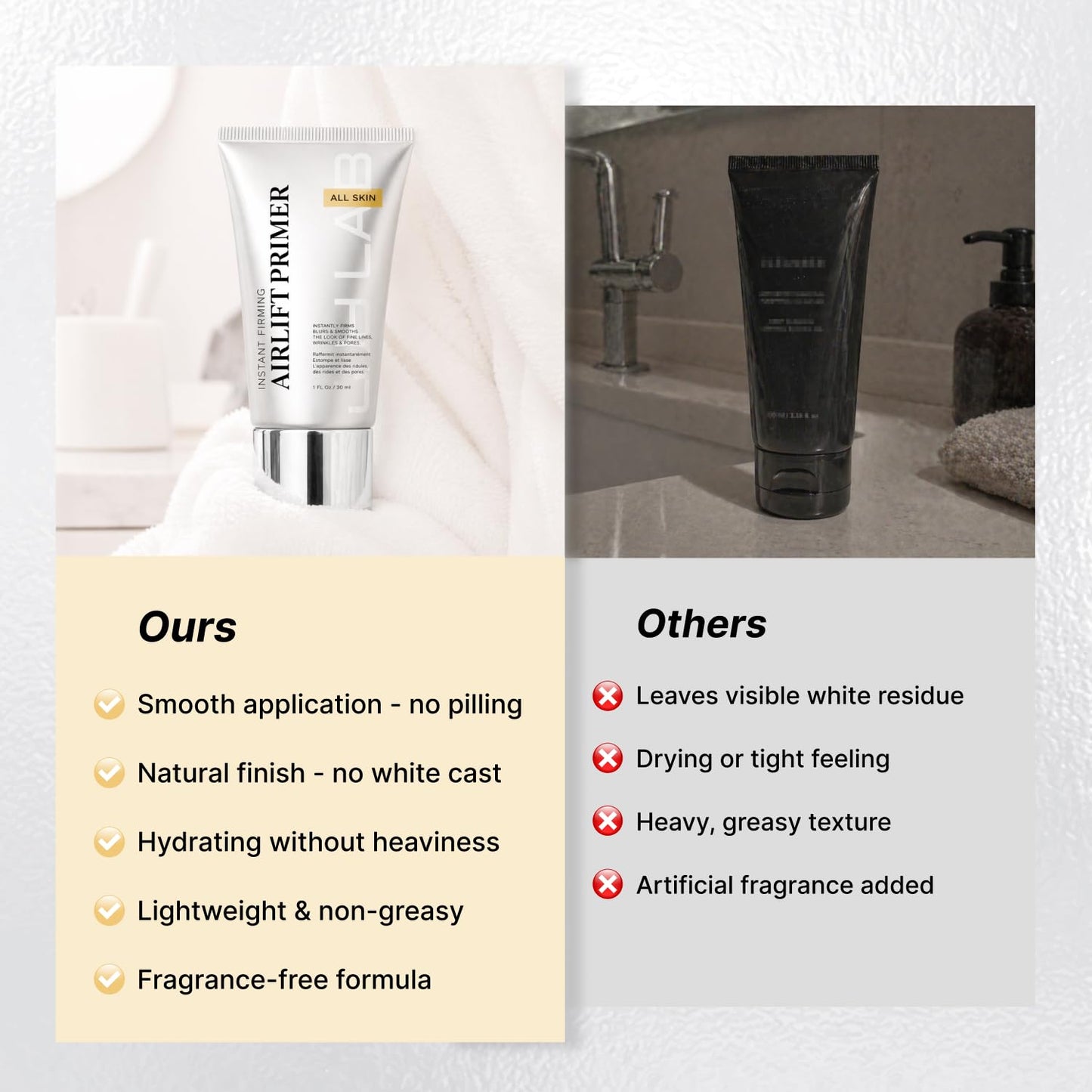 Instant Tightening Face Lift Cream - Instant Face Lift Cream, Makeup-Friendly Wrinkle Filler, Smooths Fine Lines & Blurs Pores with Hyaluronic Acid Beauty and Personal Care LPH LAB