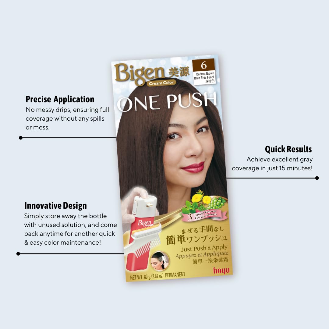 Bigen One Push 4C Cinnamon Brown - 2 Pack