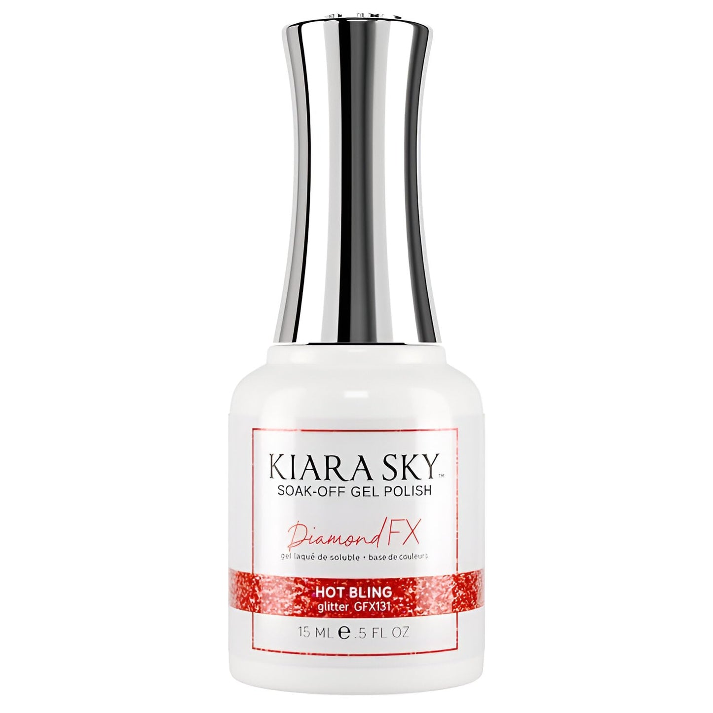 KIARA SKY Soak Off Gel Nail Polish DIAMOND FX 0.5 fl oz, HOT BLING (GFX131) Beauty & Personal Care KIARA SKY