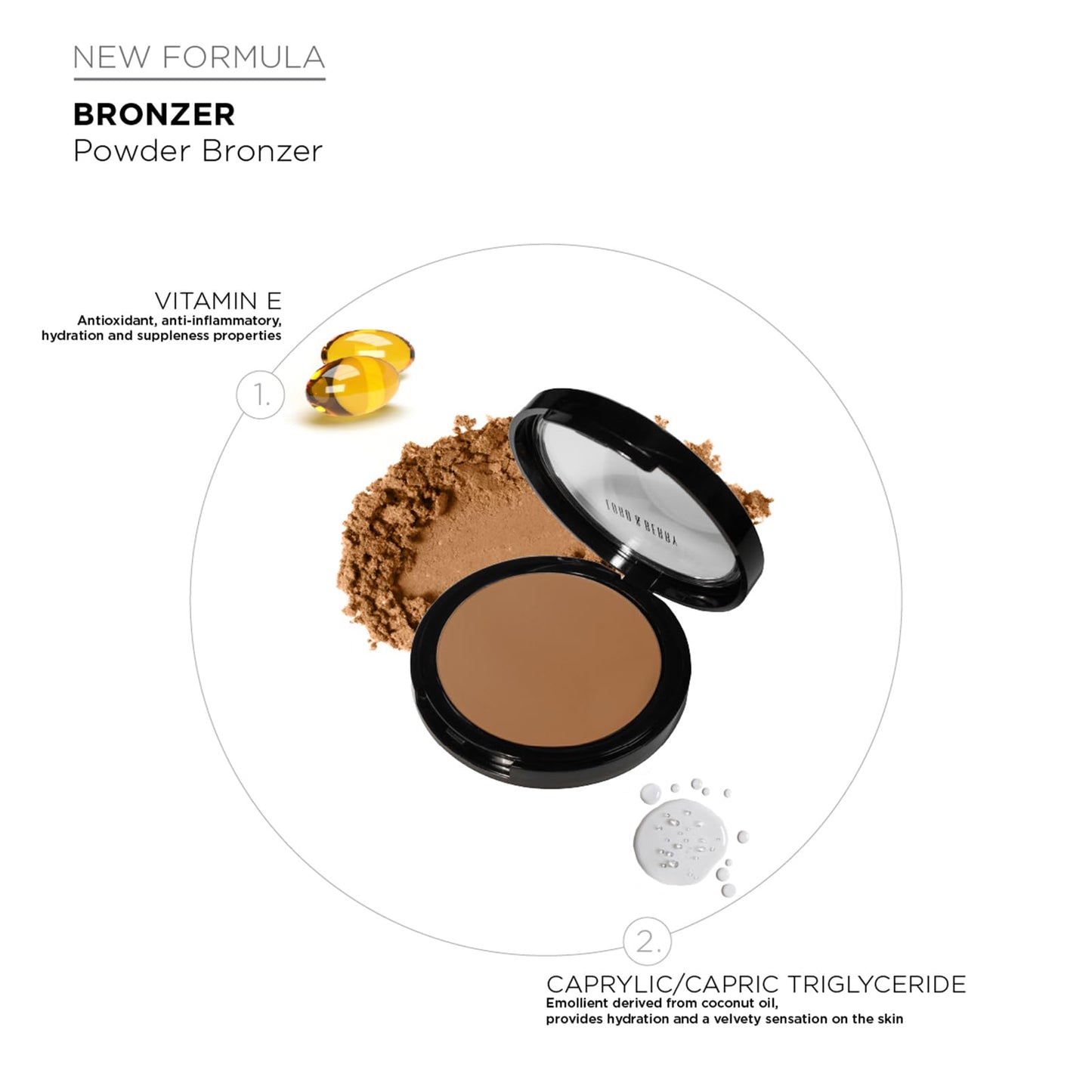 Lord and Berry Powder Bronzer - Soft Face Makeup Natural Looking Matte Finish - Highly Blendable Face Powder - 8902 Brick - 0.27 oz