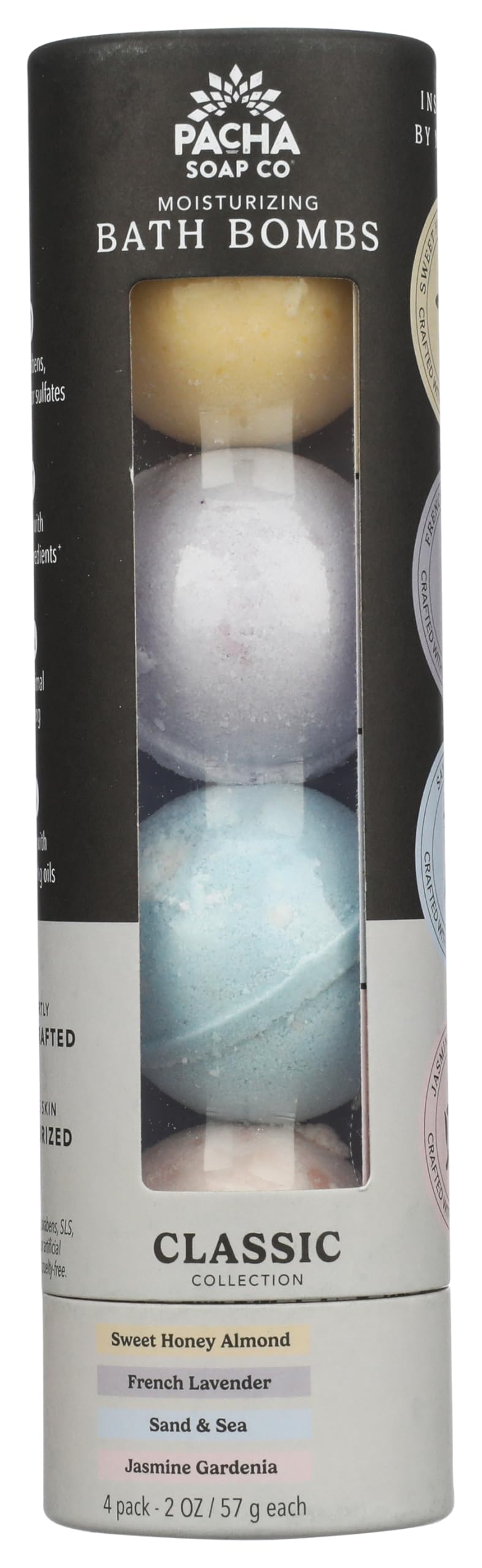 PACHA SOAP Pacha Peaces Froth Bomb Variety Pack, 8 OZ