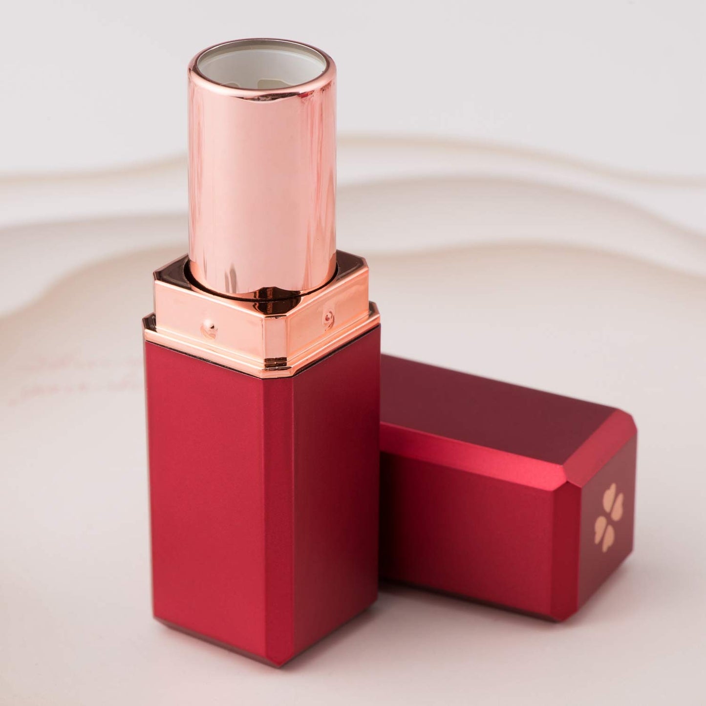 Allwon 10Pcs Red Empty Lipstick Tubes DIY Lip Balm Container (Square Tube)