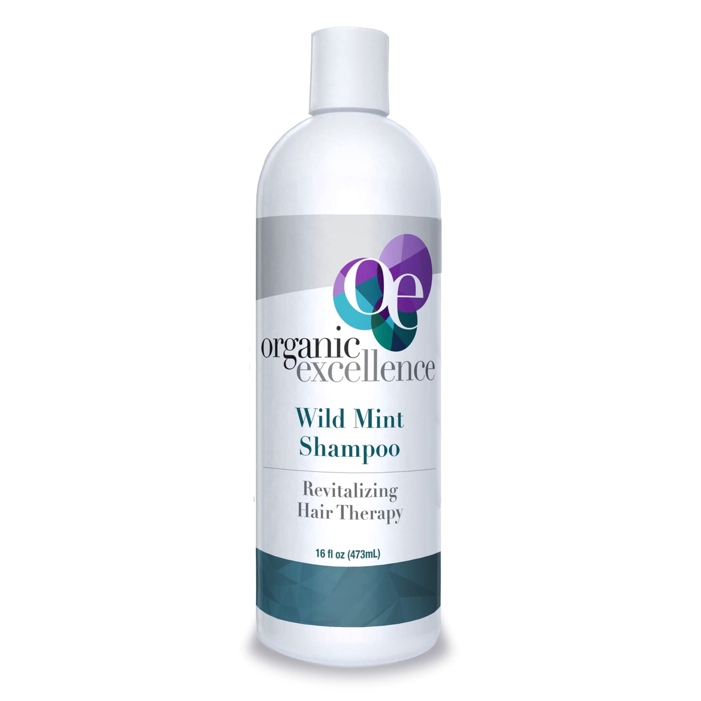 Organic Excellence Natural Organic Shampoo, Wild Mint & Rosemary, Chemical Free, Plant-Based, Toxin-Free, Cruelty-Free, Certified Herbs & Oils