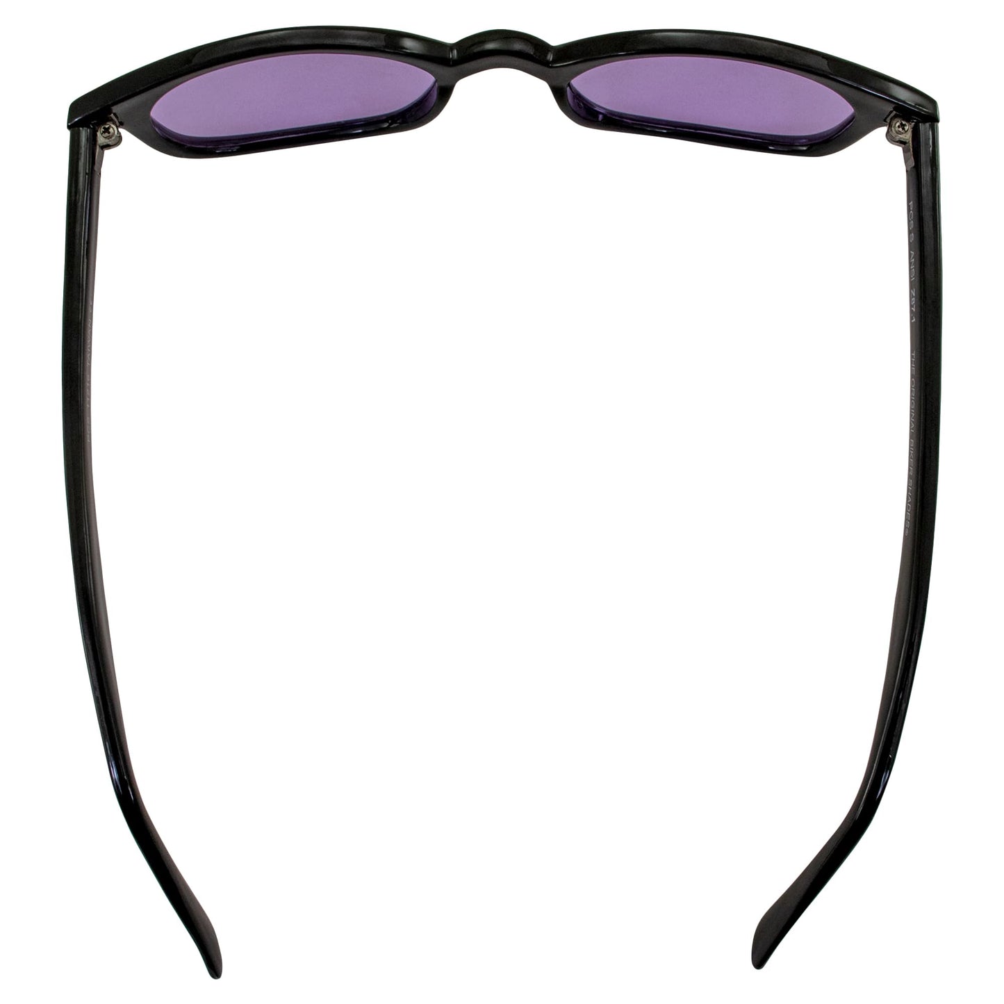 Pacific Coast X-Kd's Biker Purple Lenses Black Frames Sunglasses