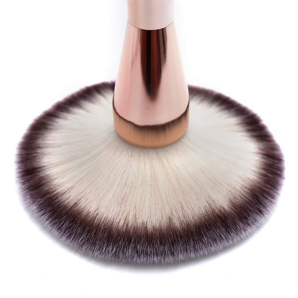 RN BEAUTY Makeup Brushes Large Powder Brush Foundation Blush Brush Bronzer Contour Face Blender Brush Mineral Blending Buffing Powder Cosmetics Kabuki