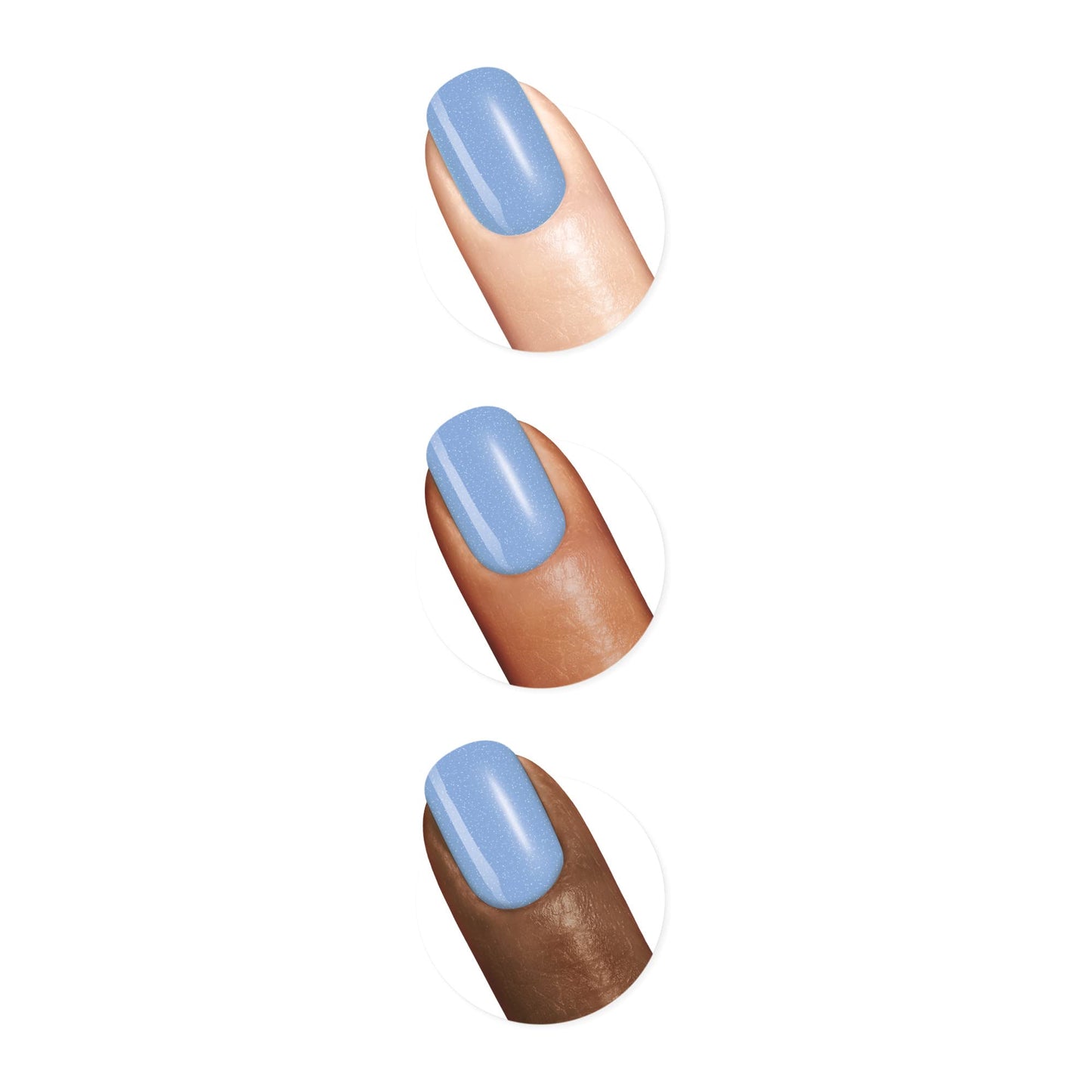 Sally Hansen Good. Kind. Pure. Nail Polish | Plant-Based, Vegan, 16-Free Formula | Opaque, Shiny | 370 Crystal Blue | Light Sky Blue Nail Color