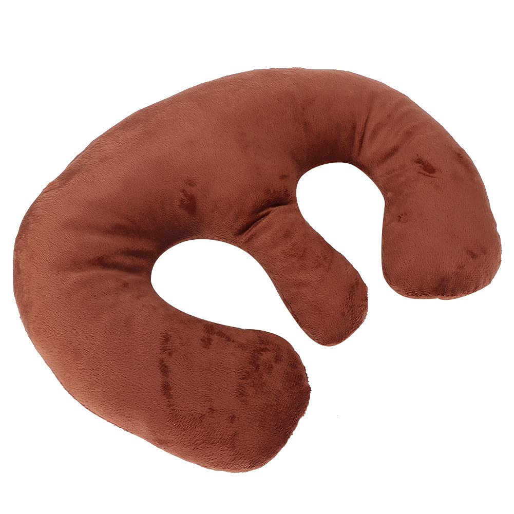Brrnoo Beauty Salon Support Pillow, SPA Massage Chest Pillow, Soft Silicone Cushion Massage Face Pillow, Comfortable Support Pillow (Dark Brown) Beauty and Personal Care Brrnoo