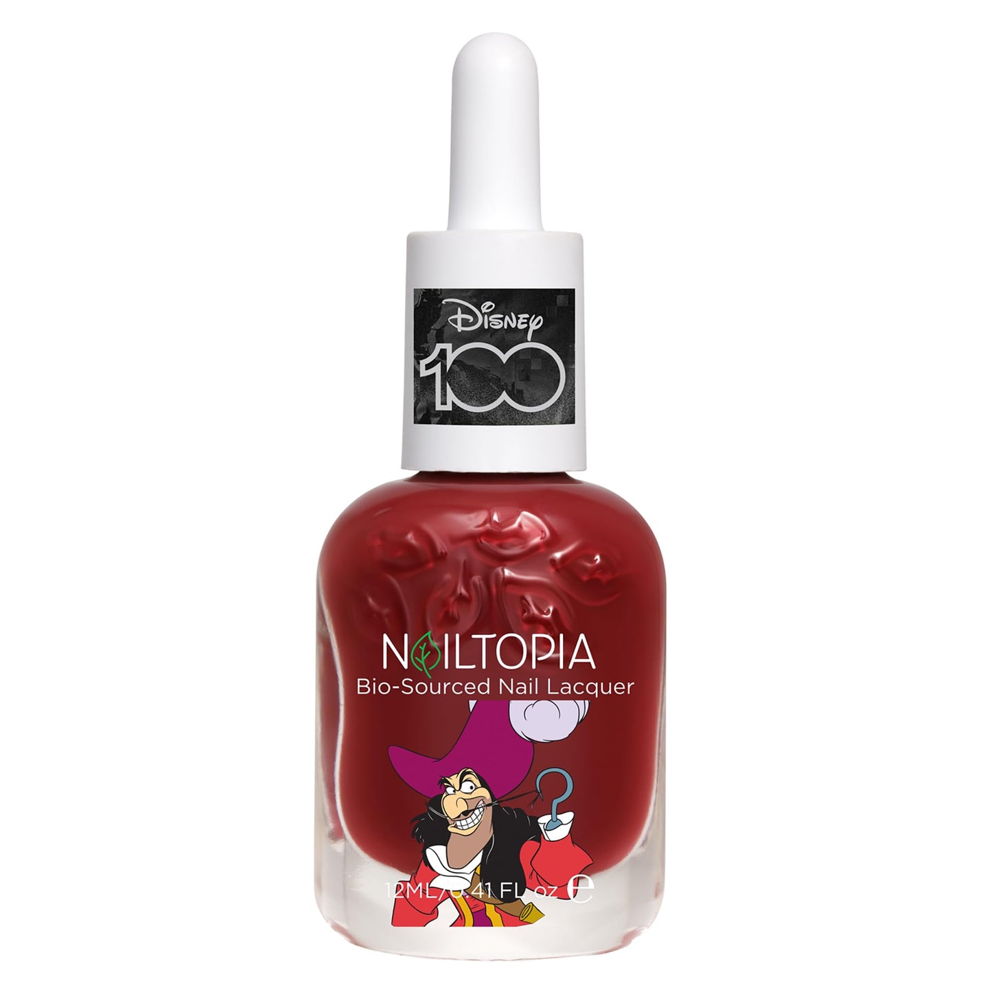 Nailtopia Bio-Sourced Chip Free Nail Lacquer Disney Collection, Captain Hook, 0.41 oz - All Natural - Vegan - Strengthening - Quick-Dry - Long Lasting Beauty & Personal Care Nailtopia