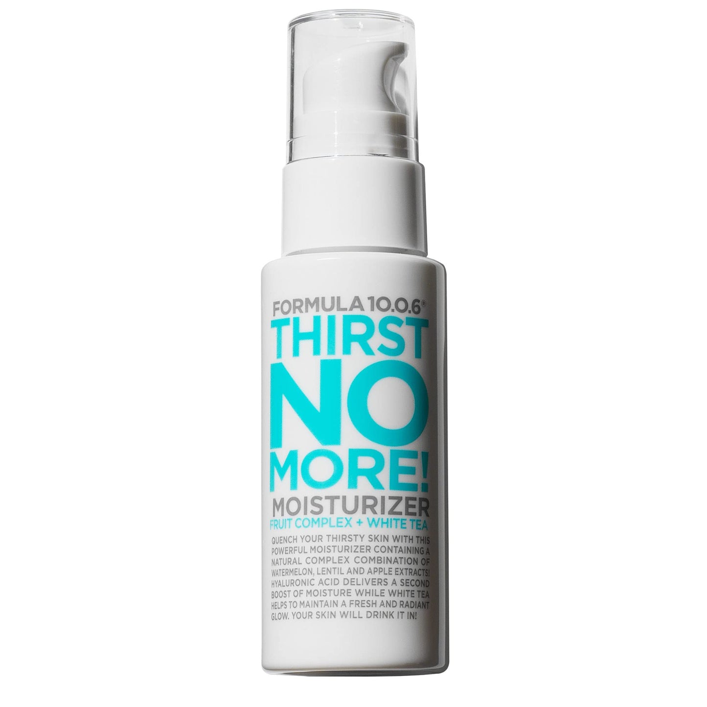 FORMULA 10.0.6 Thirst No More Moisturizer - Daily Hydrating Face Lotion for Dry Skin with Watermelon, Lentil and Apple Extracts - 1.69 fl oz (50ml)