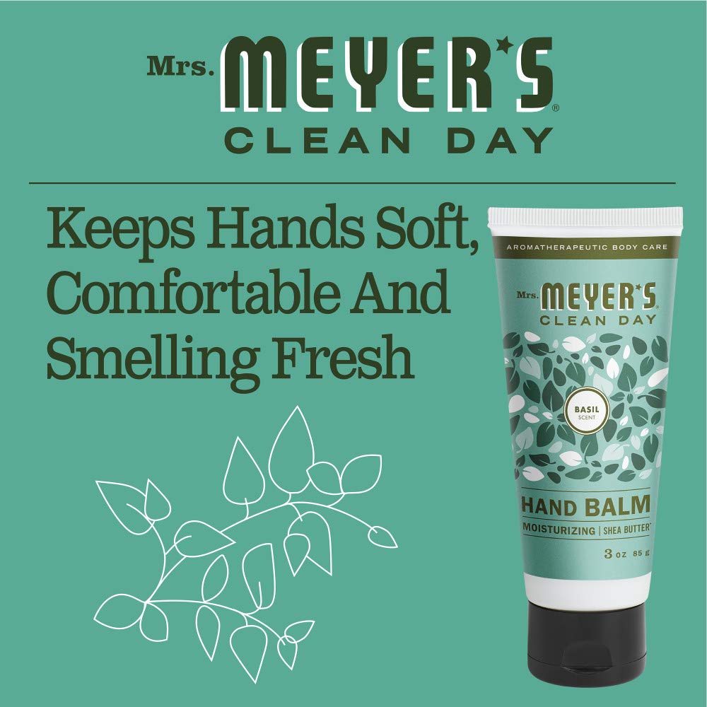 Mrs. MEYER'S CLEAN DAY Moisturizing Hand Balm, Made with Essential Oils, Travel Size, Lavender, 3 oz