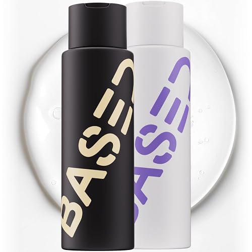 BASED Shower Duo Shampoo & Conditioner Bundle with Peppermint Oil & Coconut Oil, Cleansing Shampoo & Hydrating Conditioner for Men, No Sulfates