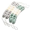 MURRI&MURRDI 4 Packs Long Loofah Back Scrubber for Shower,Body Bath Sponge Ball with Rope Handles,Stretch Exfoliating Mesh Sponge for Men and Women