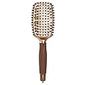 Olivia Garden NanoThermic Ceramic + Ion Flex Scalp-Hugging & Vented Hair Brush NT-FLEXBR (Boar)