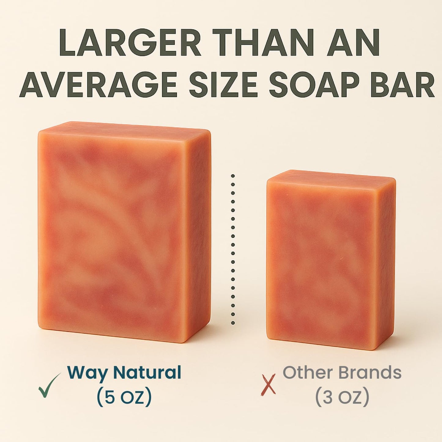 Way Natural Goat Milk Soap Bar, Cherry Almond (3 Pack) - Premium, Handmade w/Real Milk in USA - Hand & Body Goat Soap - Dry Skin, Gentle, No Dyes Beauty & Personal Care Way Natural