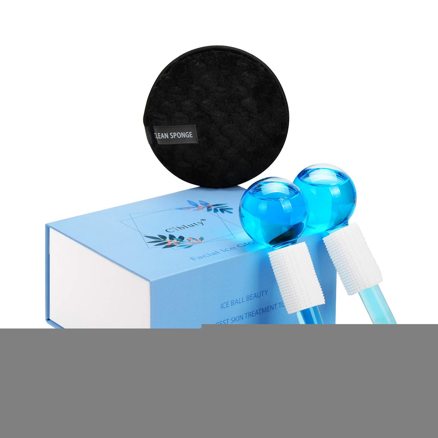 CIBLUTY ICE Globes for Facial, 2 PCS Facial Globes for Massage Tool, Facial Roller Cold Skin Massagers, Tighten Skin, Reduce Puffiness and Dark