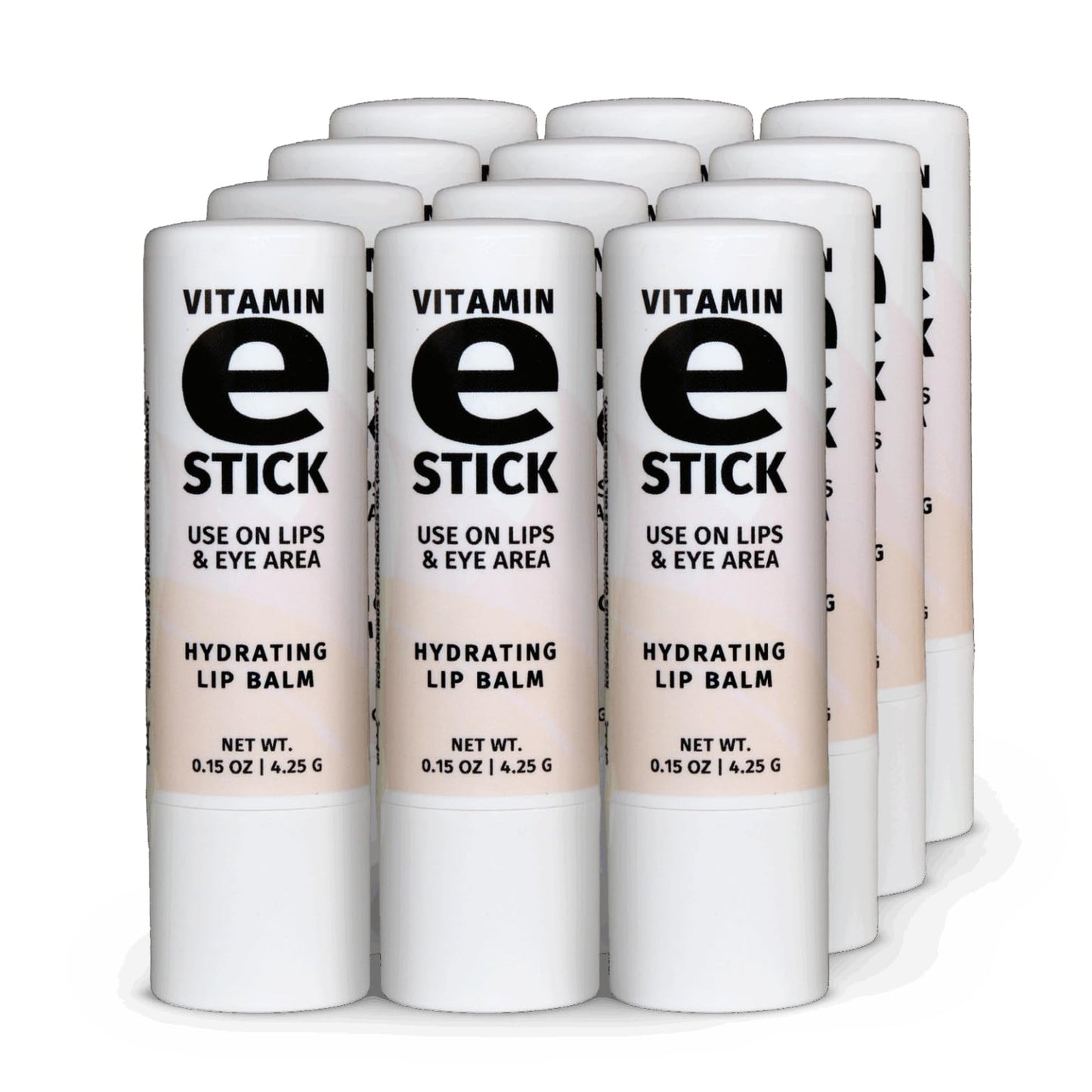 Reviva Labs Vitamin E Stick - Hydrating Lip Balm for Chapped Lips & Under Eye Care - Moisturizing with Beeswax, Shea Butter & Allantoin - Vitamin E