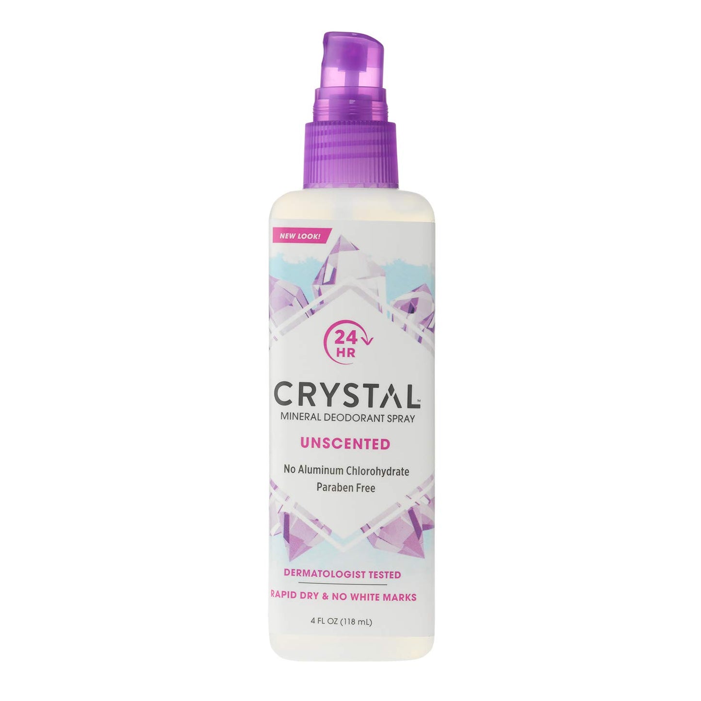 CRYSTAL Deodorant Spray - Unscented (4 fl oz) - 3 Pack (30009-3) Beauty and Personal Care Crystal Essence