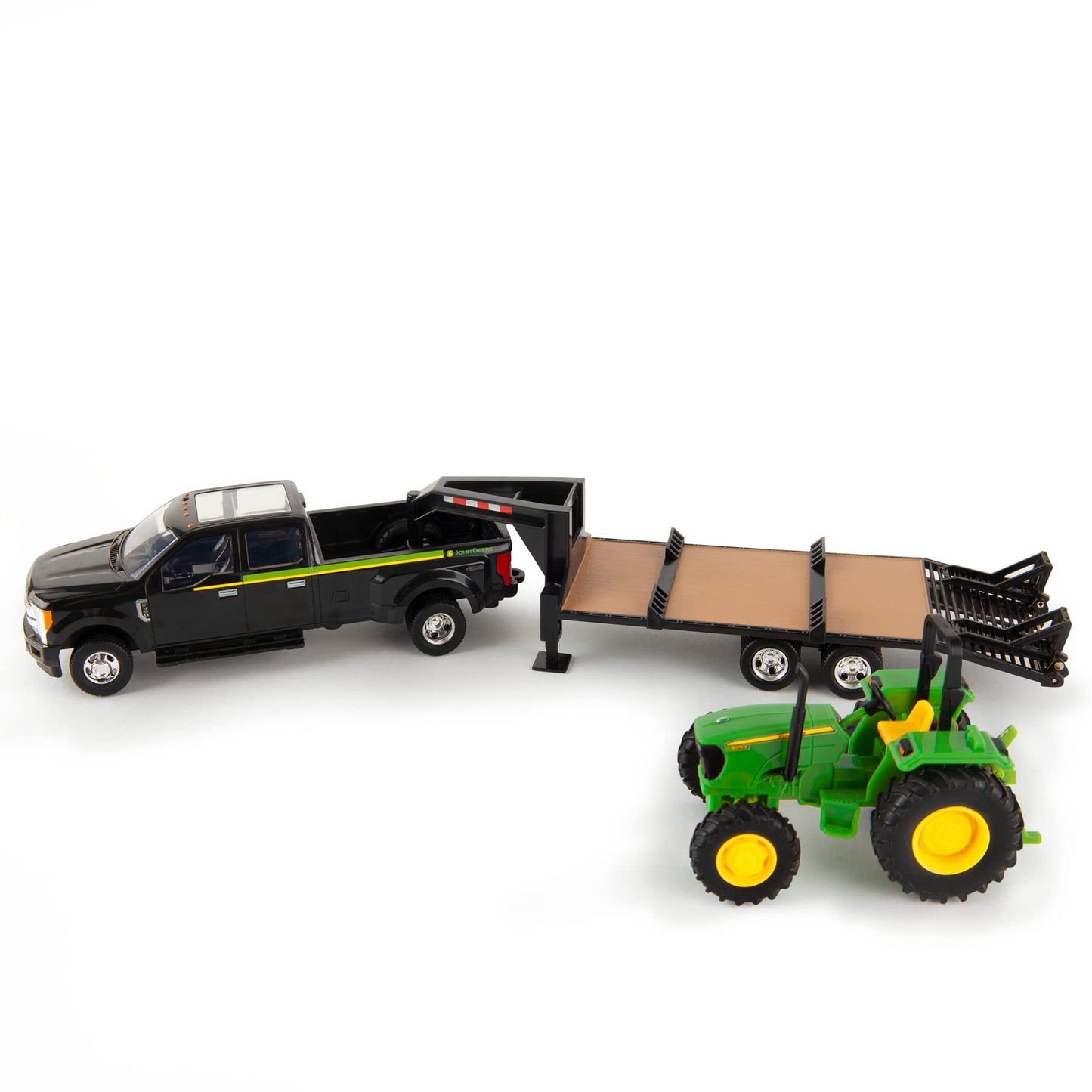 ERTL Ford F350 Pickup and Tractor Toy Set - 1:32 Scale - Includes John Deere Tractor Toy, Ford F350 Pickup Truck Toy and Gooseneck Trailer - 17.25 x…