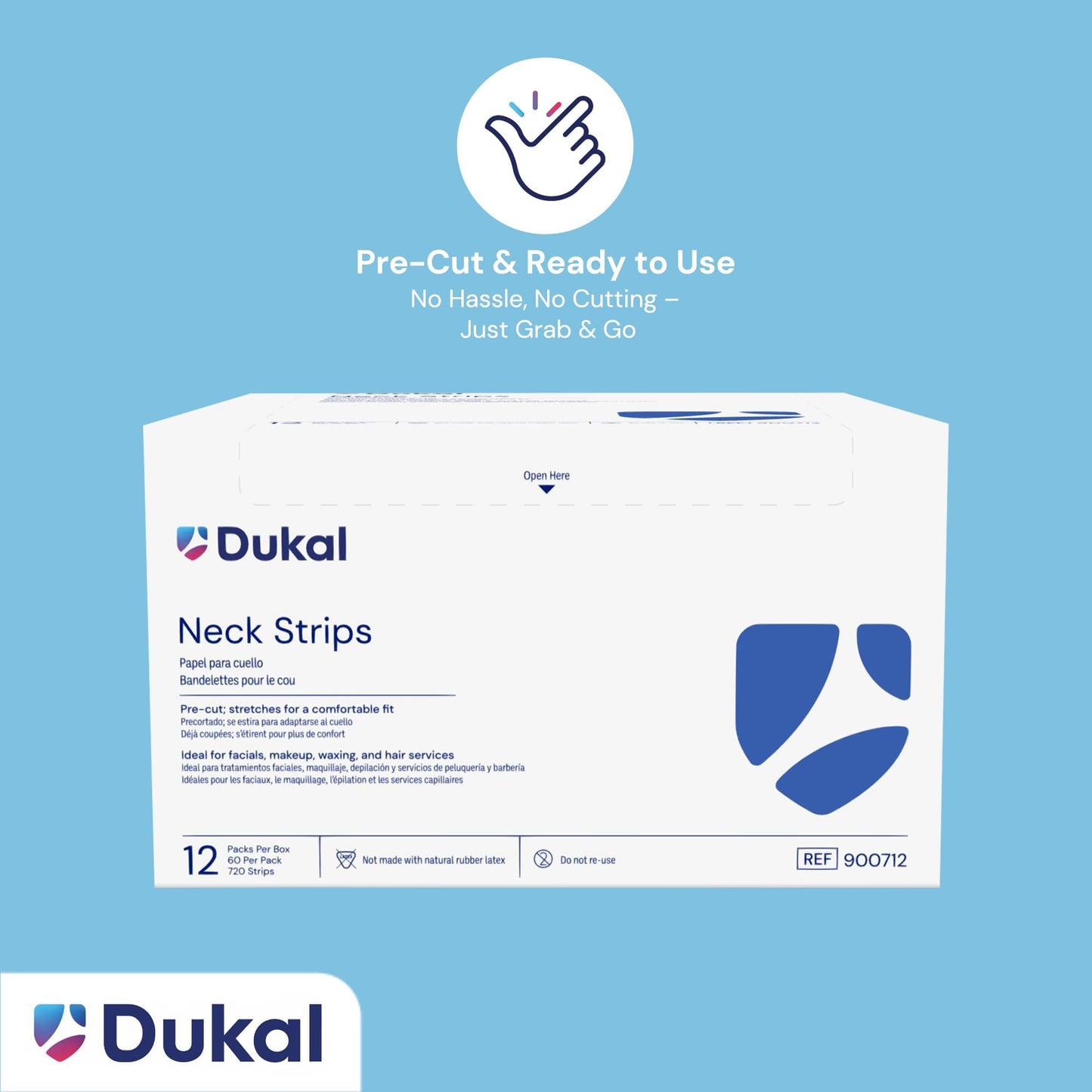 Dukal Barber Neck Strips (Case of 2880) Beauty and Personal Care Dukal
