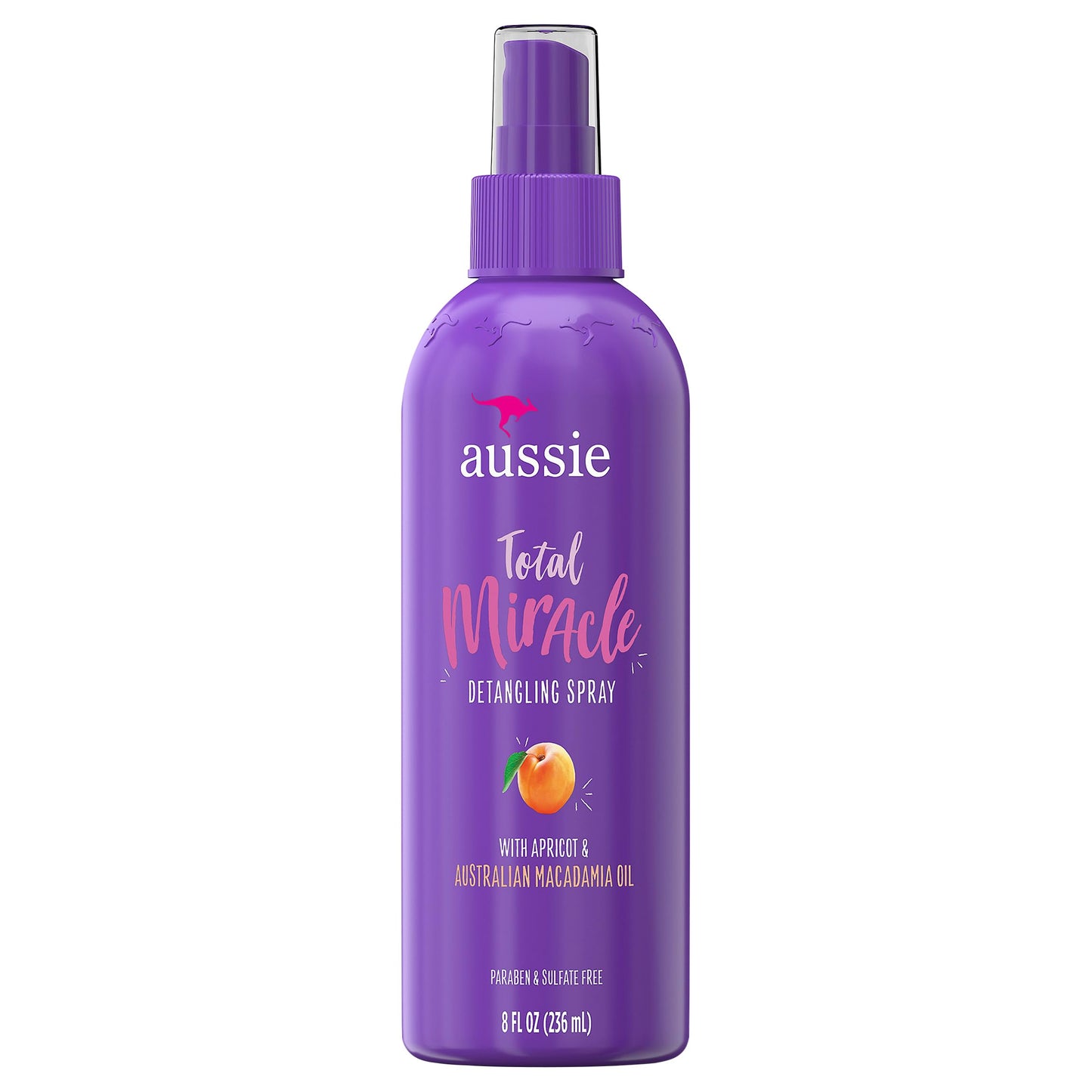 Aussie, Hair Care Miracle Detangling Spray With Apricot & Macadamia Oil, 8 Fl Oz
