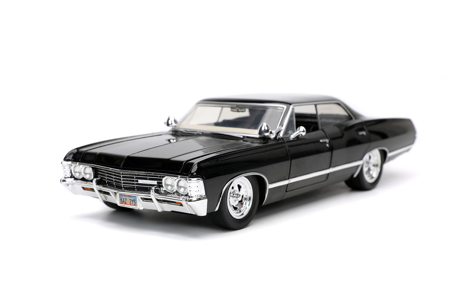 Supernatural 1:24 1967 Chevy Impala Die-cast Car w/Dean Winchester Die-cast Figure, Toys for Kids and Adults