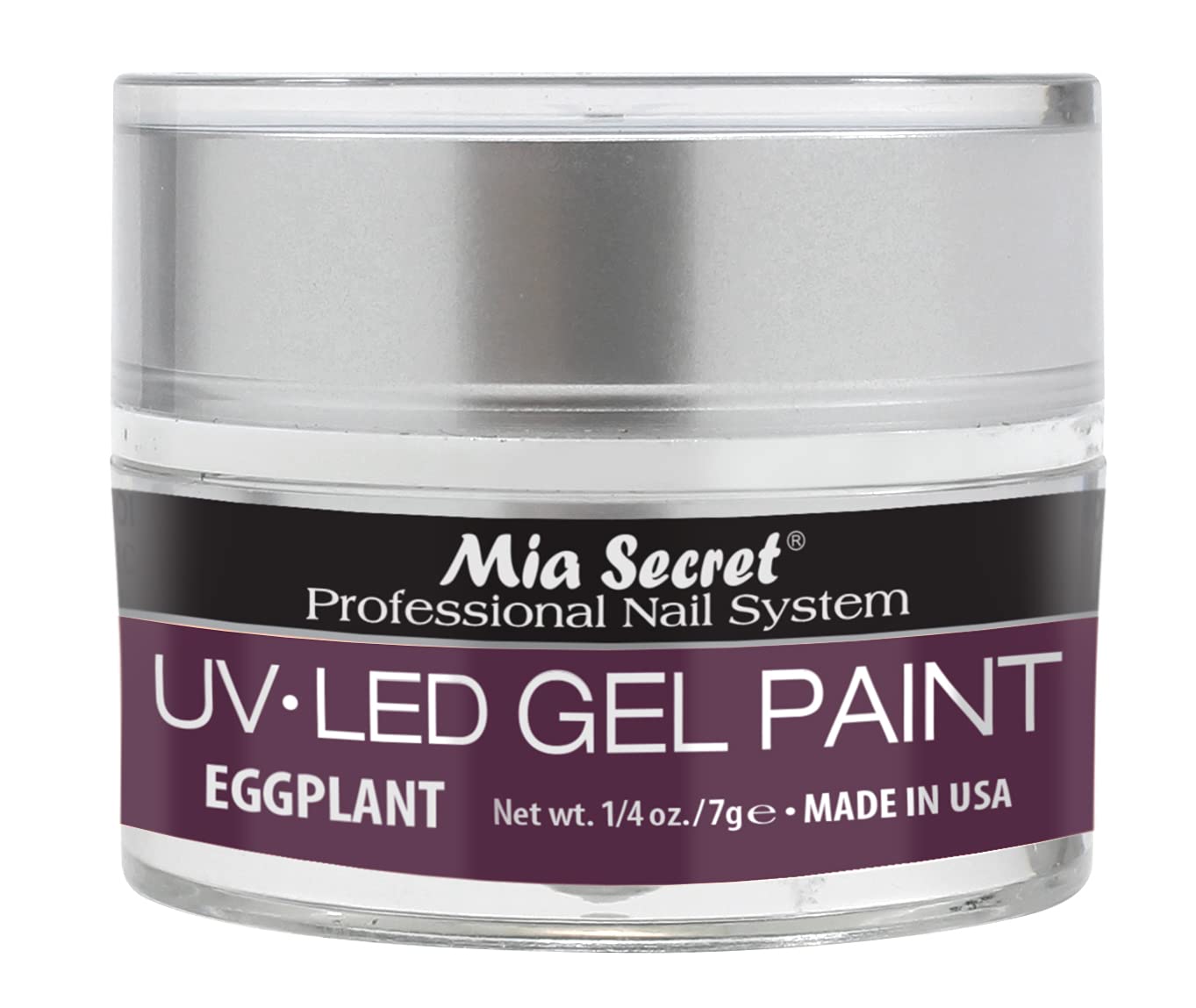 Mia Secret Professional Nail System UV/LED Gel Paint - 5 grams (Eggplant) Beauty & Personal Care Mia Secret