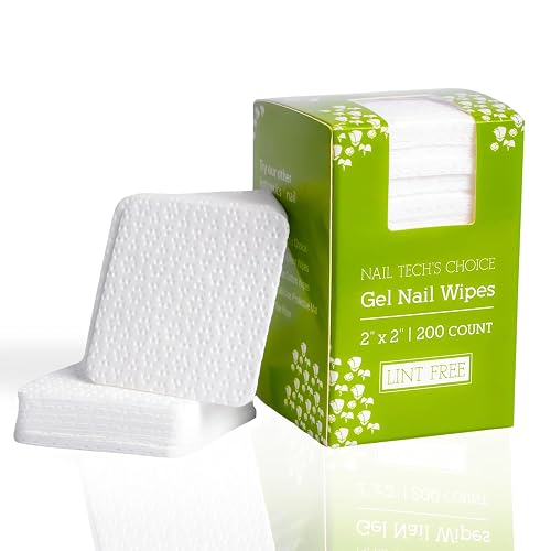 Intrinsics Nail Tech’s Choice - 2x2” Lint-Free Gel Nail Wipes (200 Count), Non-Woven Disposable Pads for Gel Polish Removal, Nail Prep, Acrylic Beauty & Personal Care Intrinsics